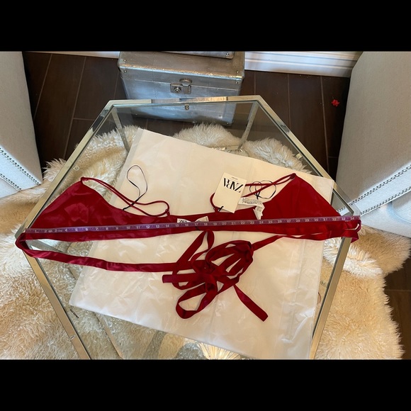 ZARA bow trim triangle bralette limited edition - Picture 7 of 8